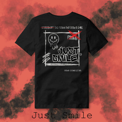 Just Smile Tee - Scratch Off The Frown [OVERSIZED]